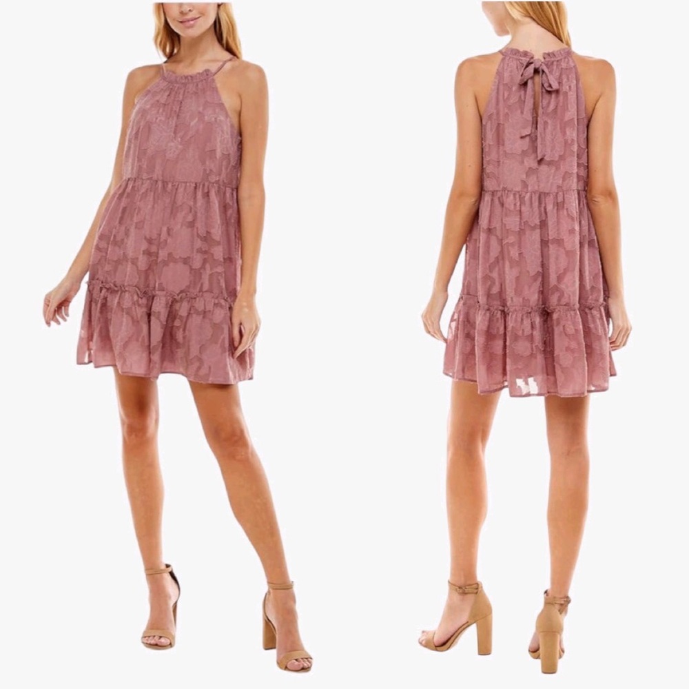 Trixxi Clothing Company | Baby Doll Pink Sleeveless Short Dress Size M